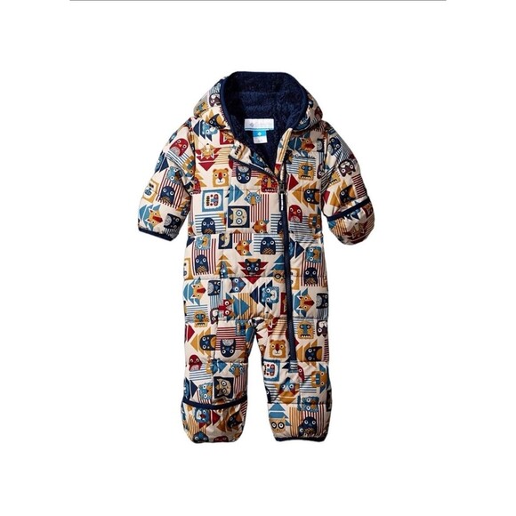 Columbia Snuggly Bunny Bunting Snowsuit Infant Boy Size 3-6 M Barely Worn EUC